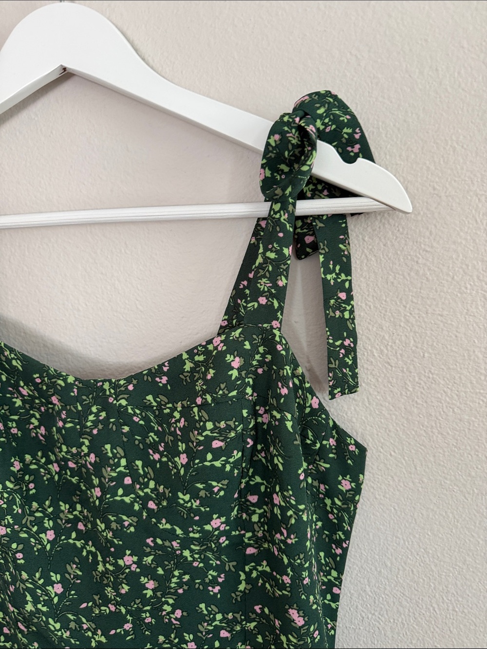 RIHOAS Floral Tie Strap Midi Dress - Picture 2 of 6
